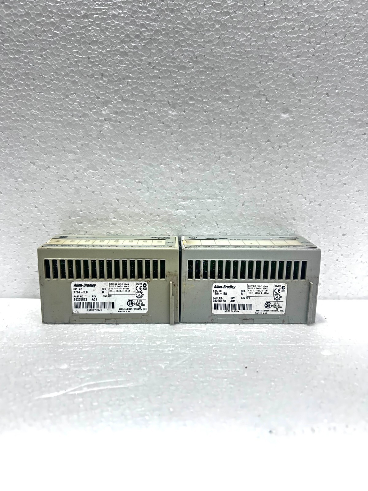 Allen Bradley 1794-IE8 Ser B With 1794-TB3/A Analog Input Module Lot Of 2pcs