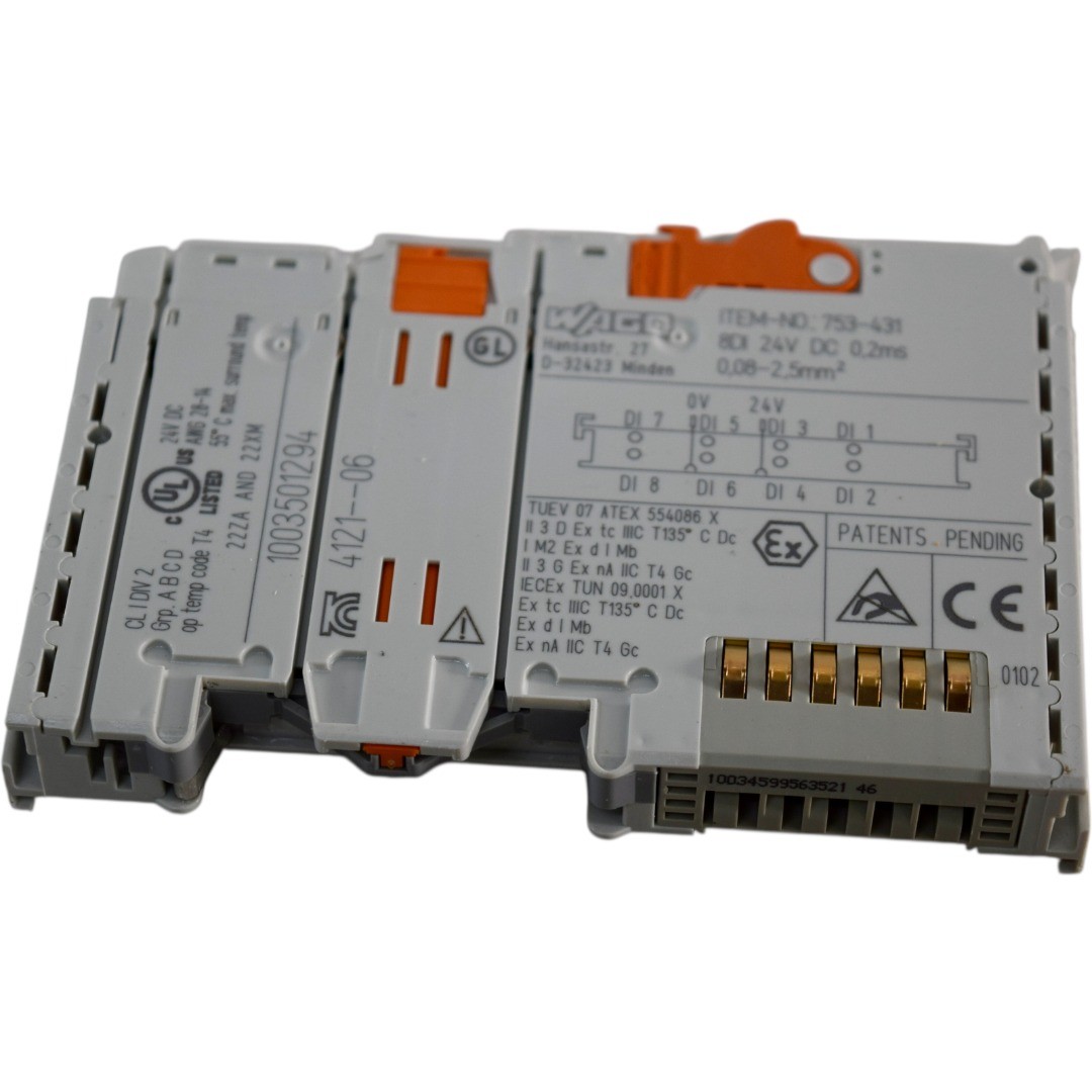 Wago 753-431 8DI 8 Channel Digital Input Module 24V DC 0.2ms