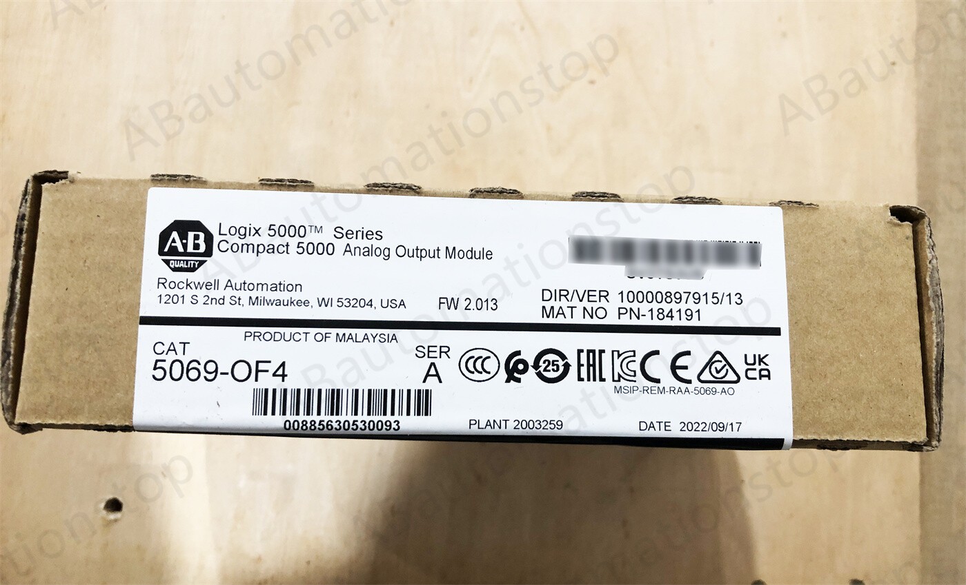 2022 NEW Allen-Bradley 5069-OF4 Logix 5000 I/O Analog Output Module US Free Tax