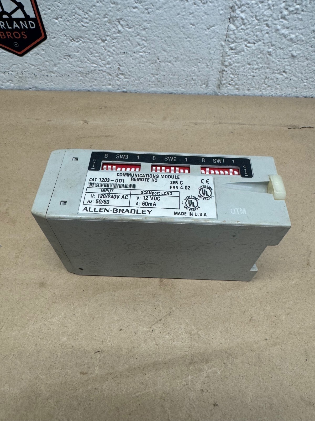 Allen Bradley 1203-GD1 Communications Module, Remote I/O, Series C