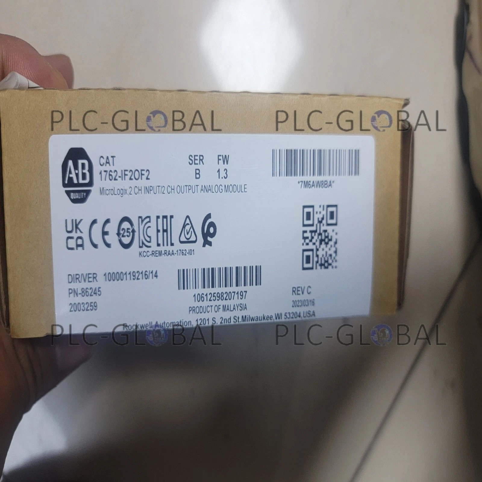 1PC New Allen-Bradley 1762-IF2OF2 With 1 Year Warranty