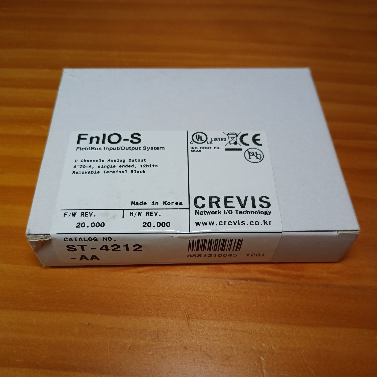 Crevis ST-4212-AA Analog Output Module 2-Ch 4-20 mA 12-Bit NIB (A)