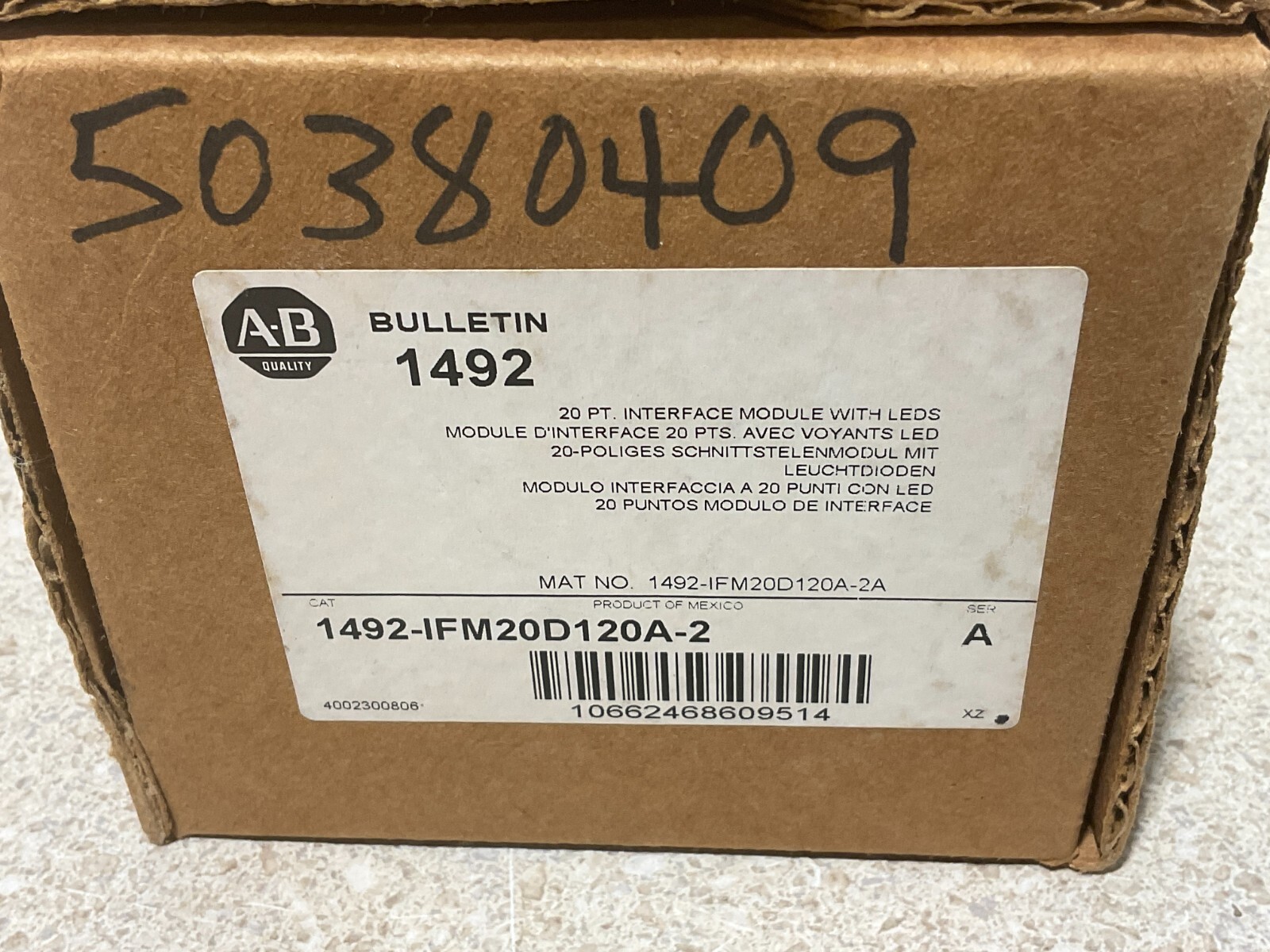 Allen Bradley 1492-IFM20D120A-2 NEW