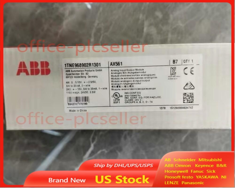 1pc ABB AX561 Analog Input/Output Module 1TNE968902R1301