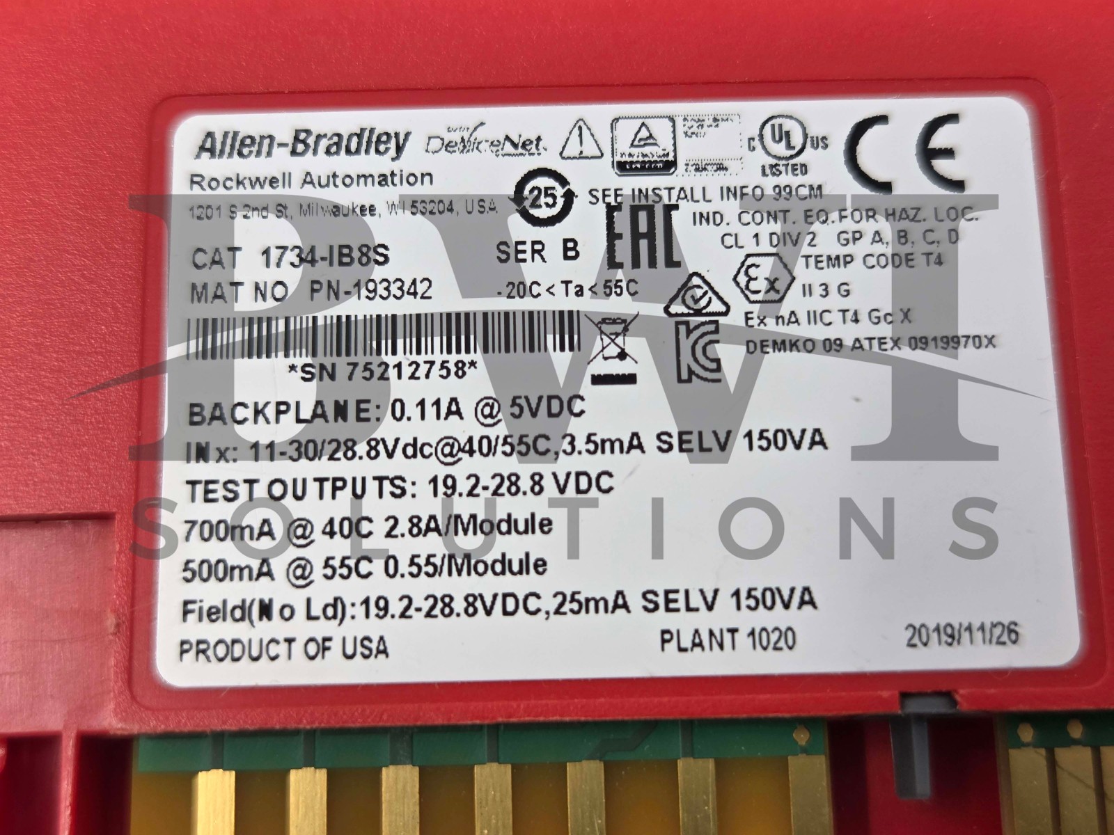 NEW Allen Bradley 1734-IB8S /B Point Guard I/O Input Module 1734IB8S Lot of 4
