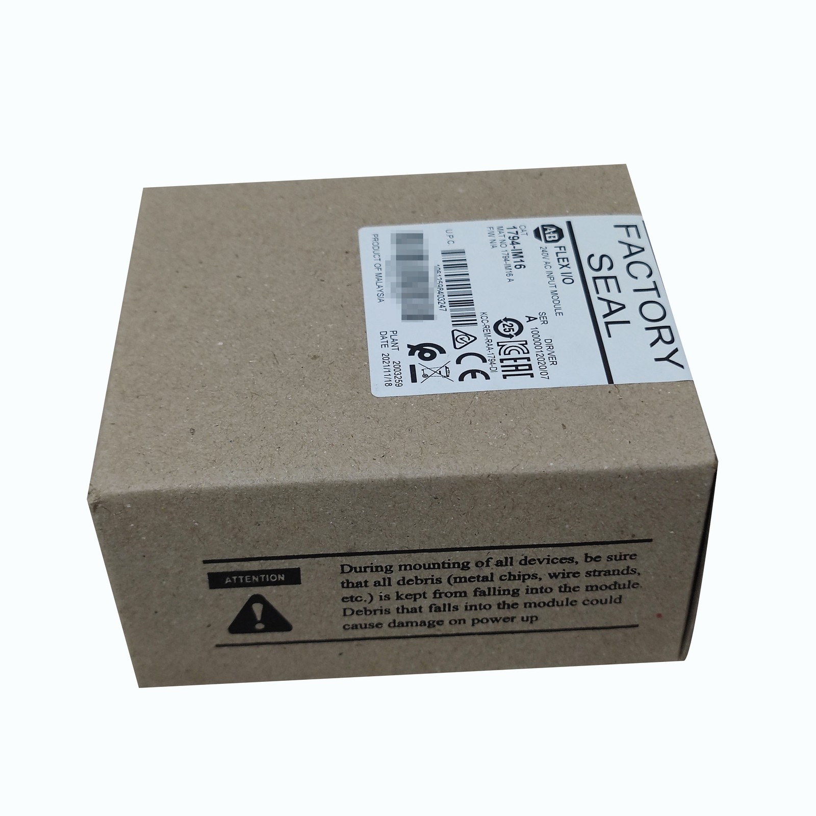 Allen-Bredley 1794IM16 Flex 16 Point Digital Input Module AB 1794-IM16