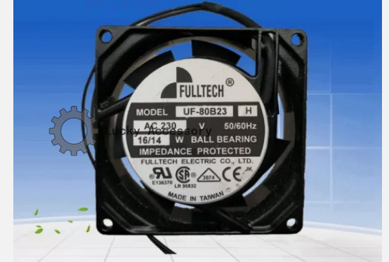 1 PCS FULLTECH Fan UF-80B23 H AC 230V 16/14W 8025 8CM 2 Wire Aluminum frame