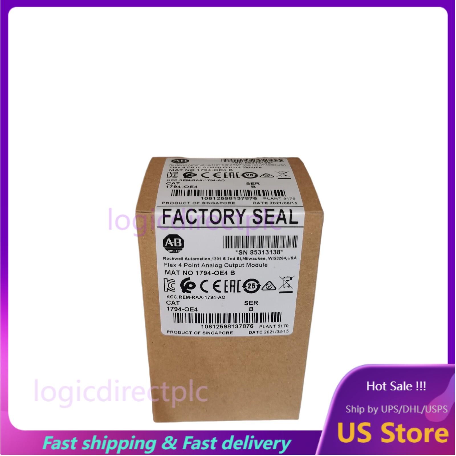 New Factory Sealed AB 1794-OE4 B Flex 4 Point Analog Output Module 1794OE4
