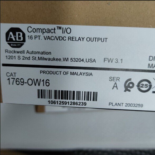 AB 1769-OW16 AB CompactLogix Relay Output Module 1769 OW16 NEW Sealed
