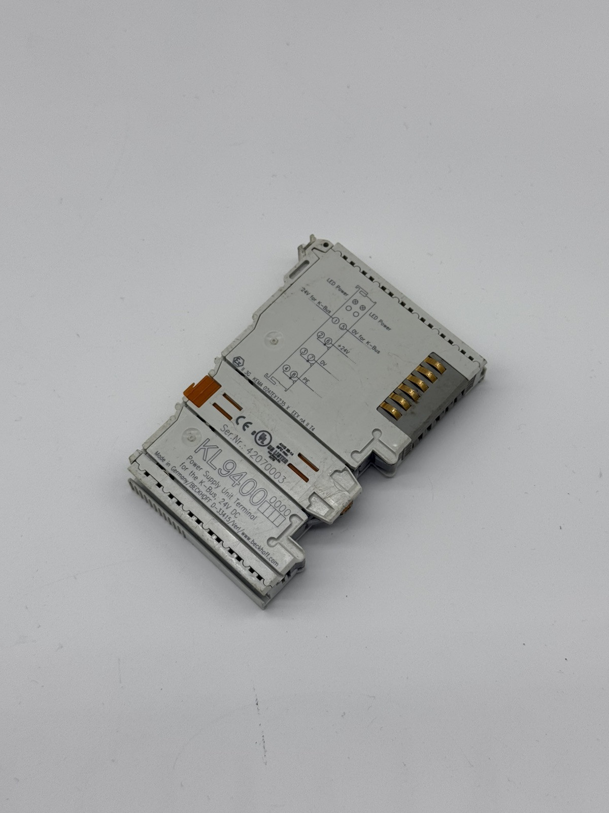 Beckhoff KL9400 Power Supply Terminal for K-Bus Refresher