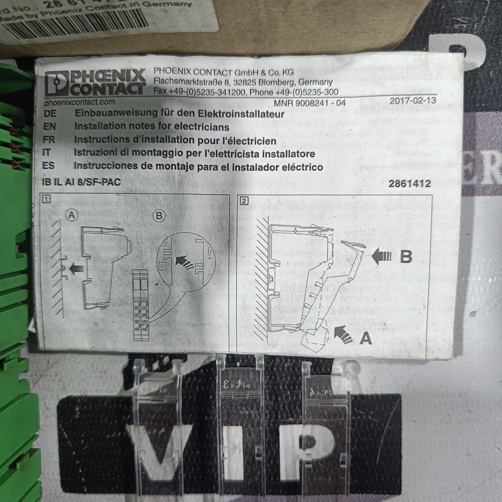 PHOENIX CONTACT 2861412 IB IL AI 8/SF-PAC ANALOG MODULE FREE FAST SHIPPING