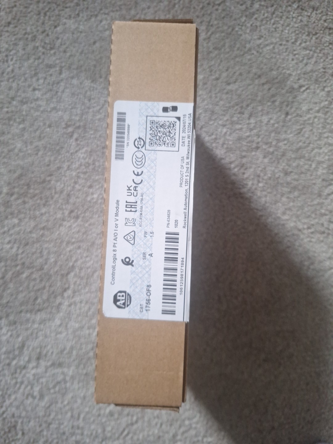 Allen-Bradley 1756-OF8 ControlLogix 8 Point Analog Output Module