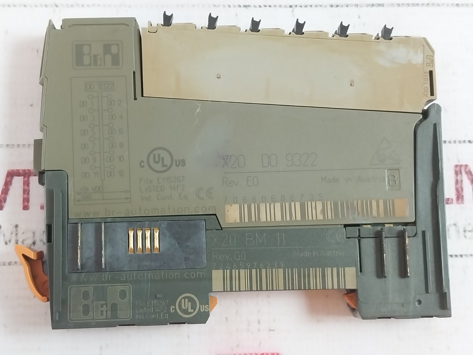 B&R X20 DO 9322 Digital Output Module 24VDC E115267