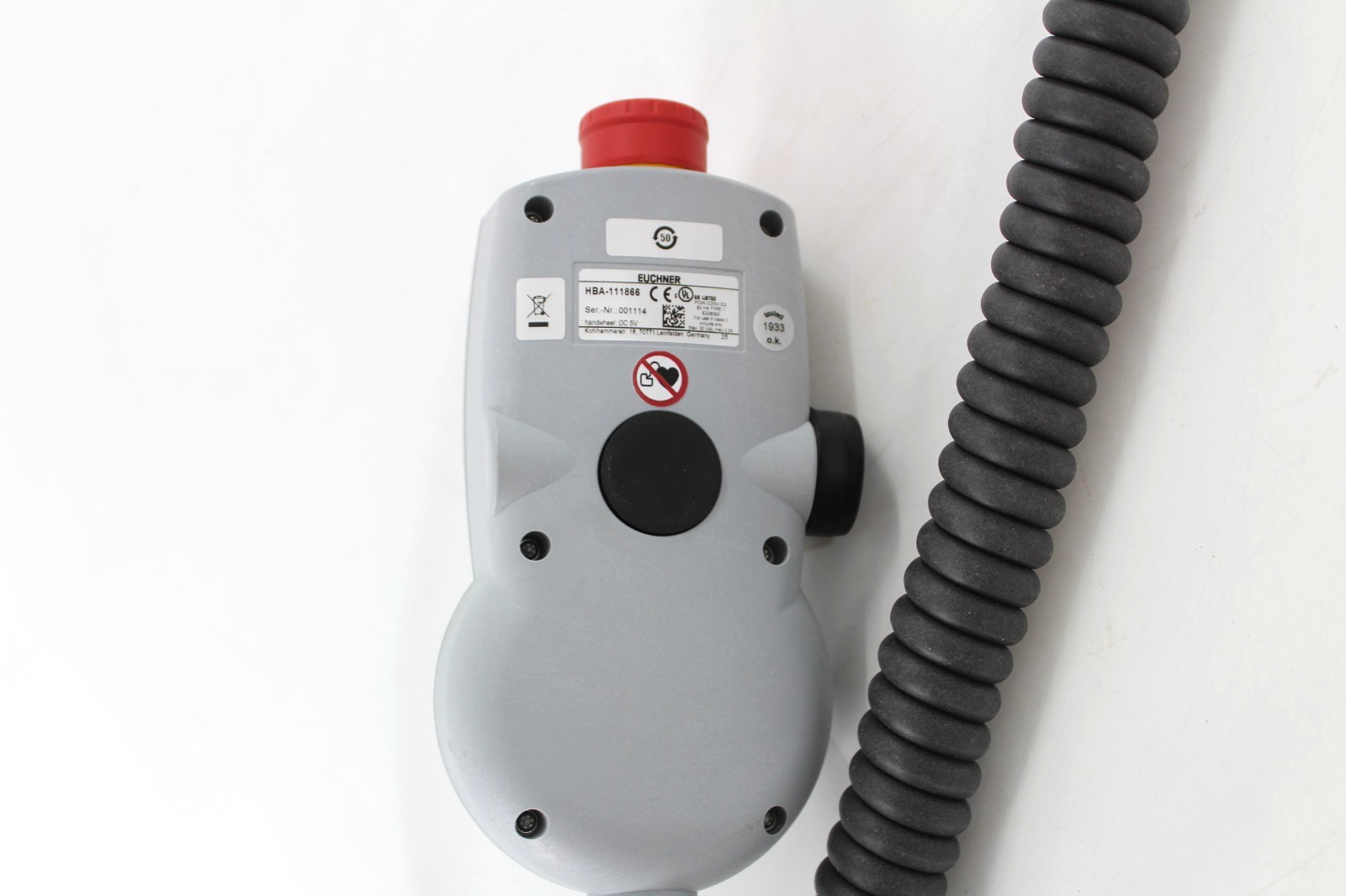 EUCHNER HBA-111866 Pendant Station Foil Push Buttons Selector Switch Germany