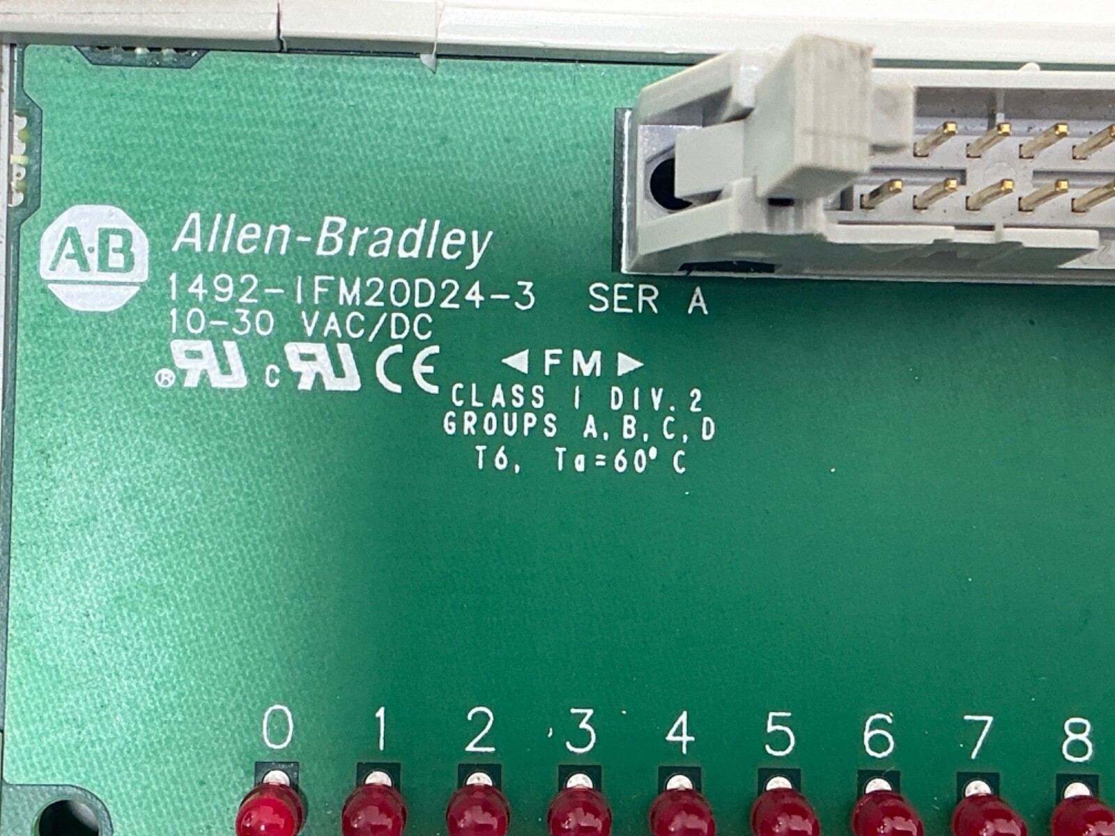 ALLEN-BRADLEY 1492-IFM20D24-3 SERIES A INTERFACE MODULE LOT OF 3