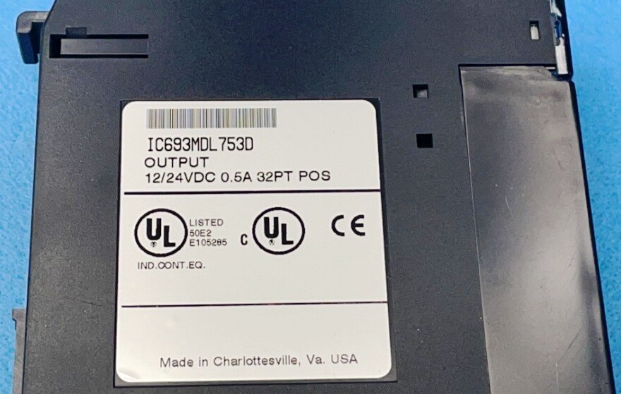 GE FANUC IC693MDL753D OUTPUT MODULE 12/24VDC 0.5A 32PT POS