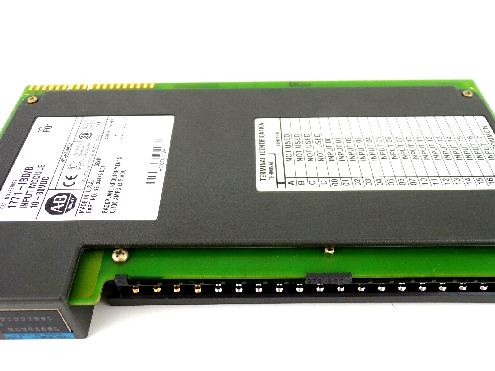 Allen Bradley 1771-IBD /B PLC-5 Digital 16PT Input Module, Rev.F01, 1771IBD