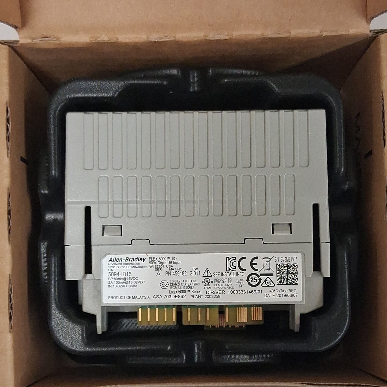 Allen-Bradley FLEX 5000 5094-IB16 Digital PLC Input Module 16 Input Logix 5000