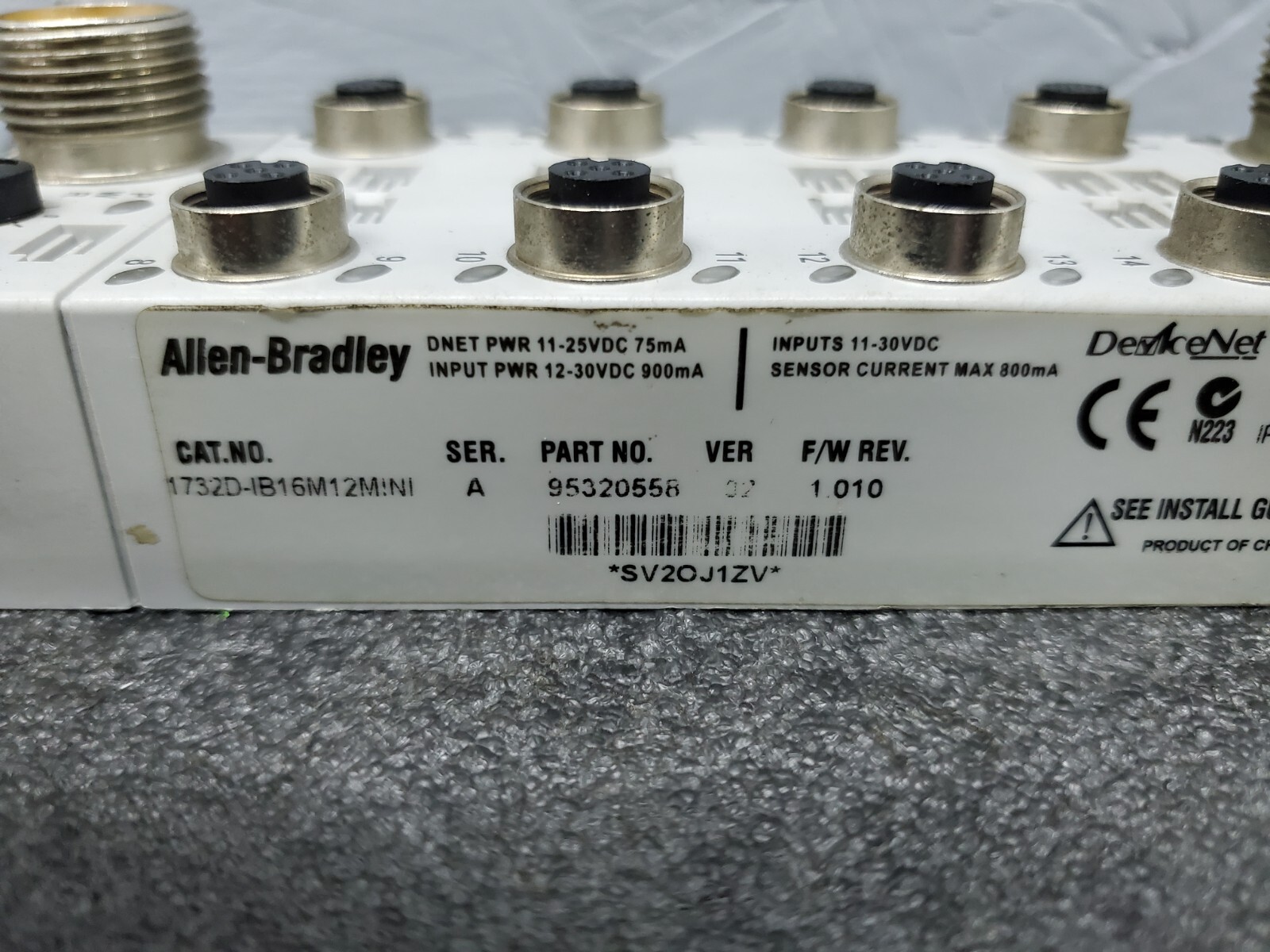 ALLEN BRADLEY 1732D-IB16M12MINI / 1732DIB16M12MINI DeviceNet Armor Block