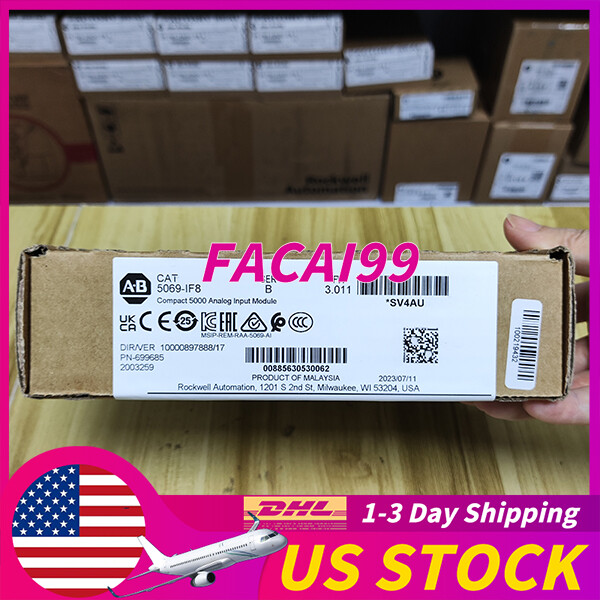 New AB Factory Sealed AB 5069-IF8 Compact 5000 Analog Input Module