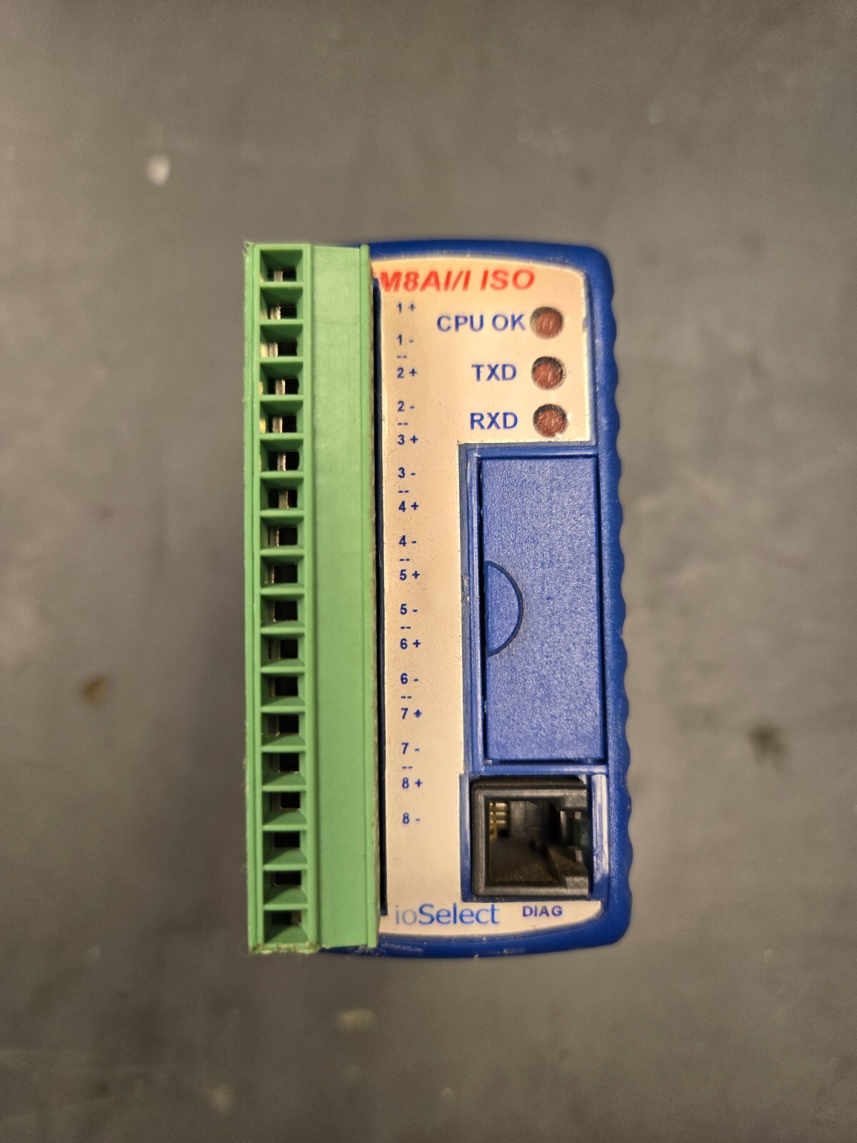IOSelect IOPak MM8AI/I ISO 8 Channel Isolated 0(4)-20mA Inputs 10-26V DC 80mA