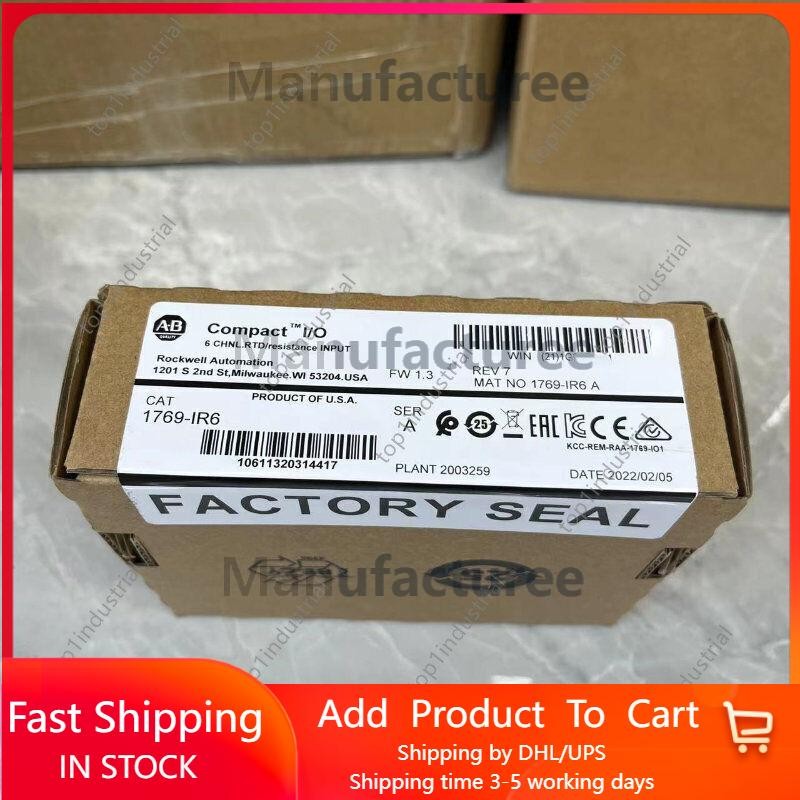 New Factory Sealed AB 1769-IR6 CompactLogix RTD Module 1 pcs 1769IR6 US Free Tax