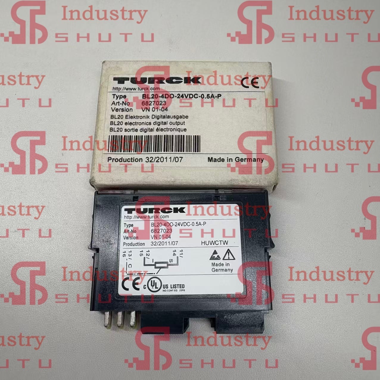 1pcs New TURCK BL20-4DO-24VDC-0.5A-P 6827023 PLC module IN BOX Quality Guarantee