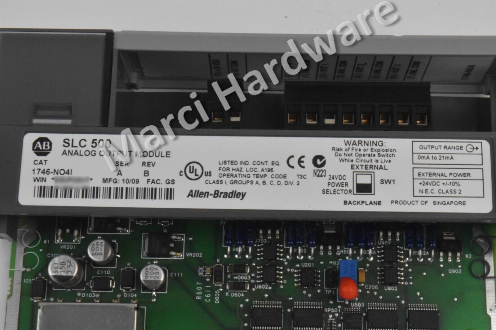Surplus Allen Bradley 1746-NO4I /A SLC 500 4-Channel Analog Output Module