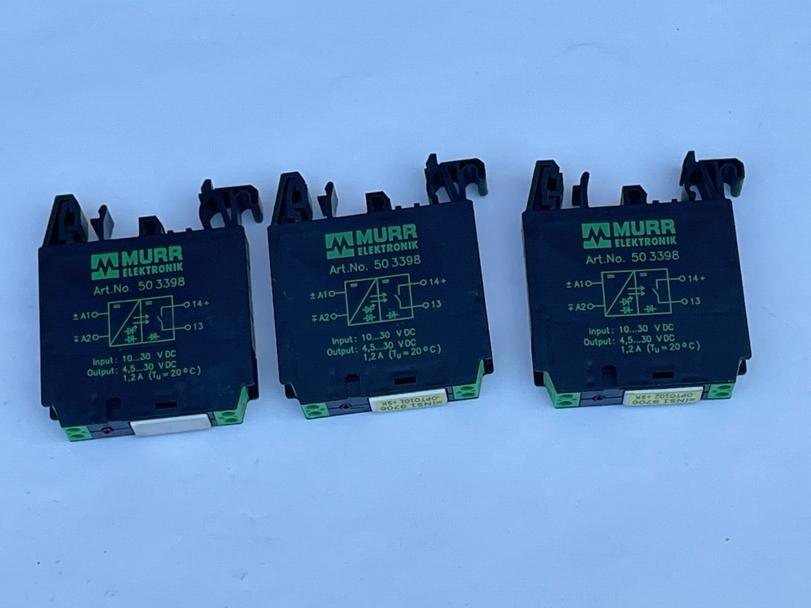 Murr Elektroniks 503398 Optocoupler Module (Lot of 3)