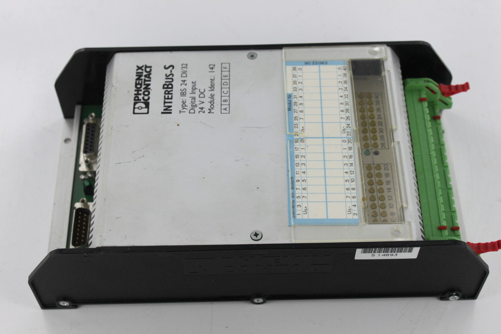 PHOENIX CONTACT IBS-24DI/32 INPUT MODULE 32PT DIGITAL INTERBUS 24VDC