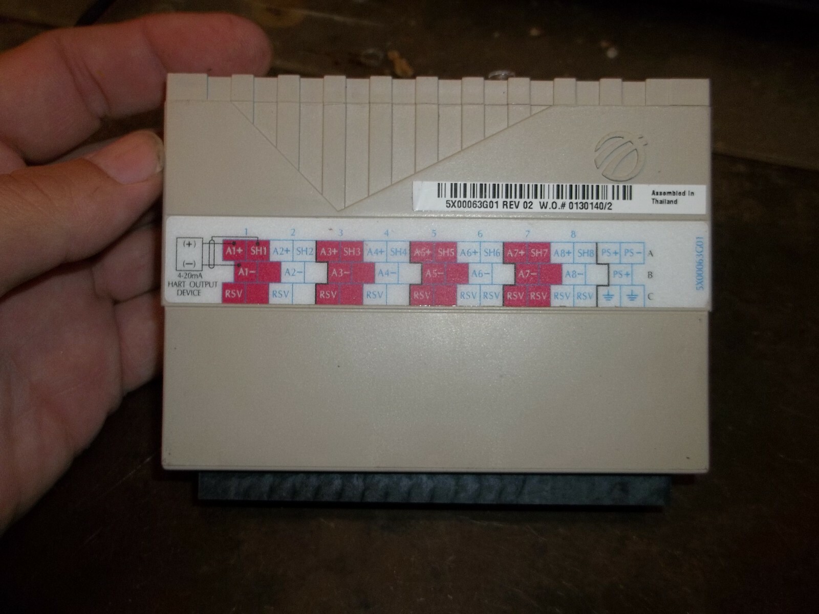 OVATION 5X00063G01 REV 02 ANALOG OUTPUT MODULE PLC (146-2)