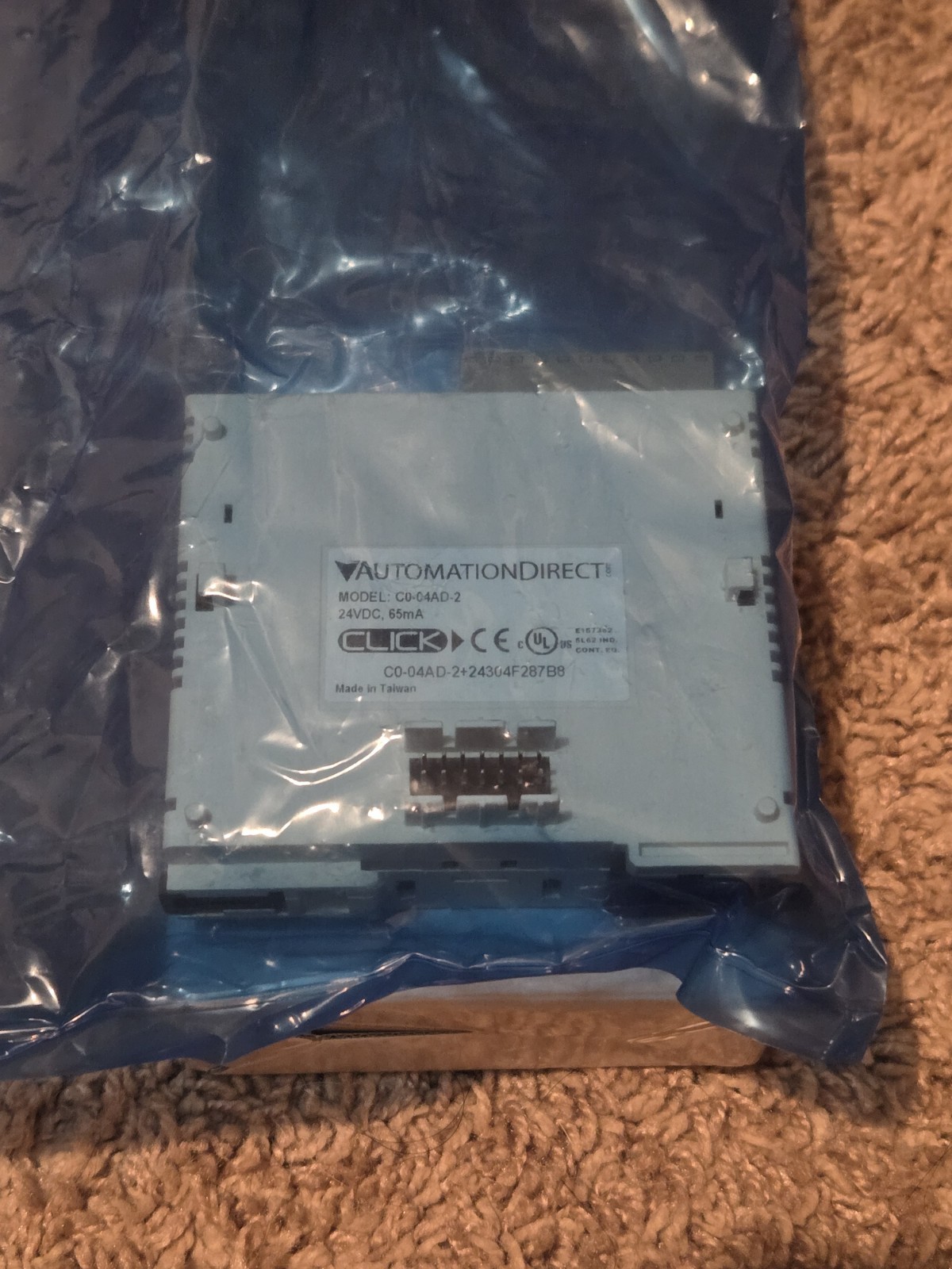 AutomationDirect CLICK CO-04AD-2 Analog Input Module 4-Ch 0–10VDC NEW Open Box