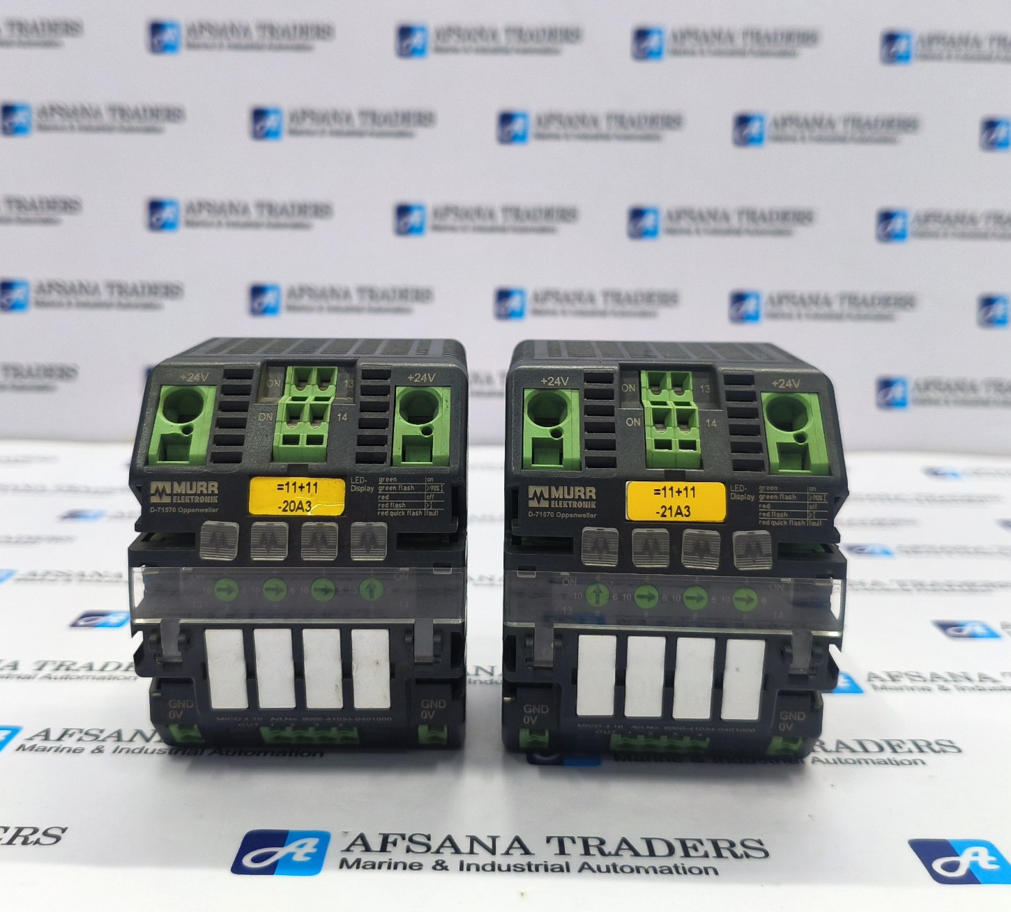 LOT OF 2X MURRELEKTRONIK D-71570 CIRCUIT PROTECTION MODULE 9000-41034-0401000