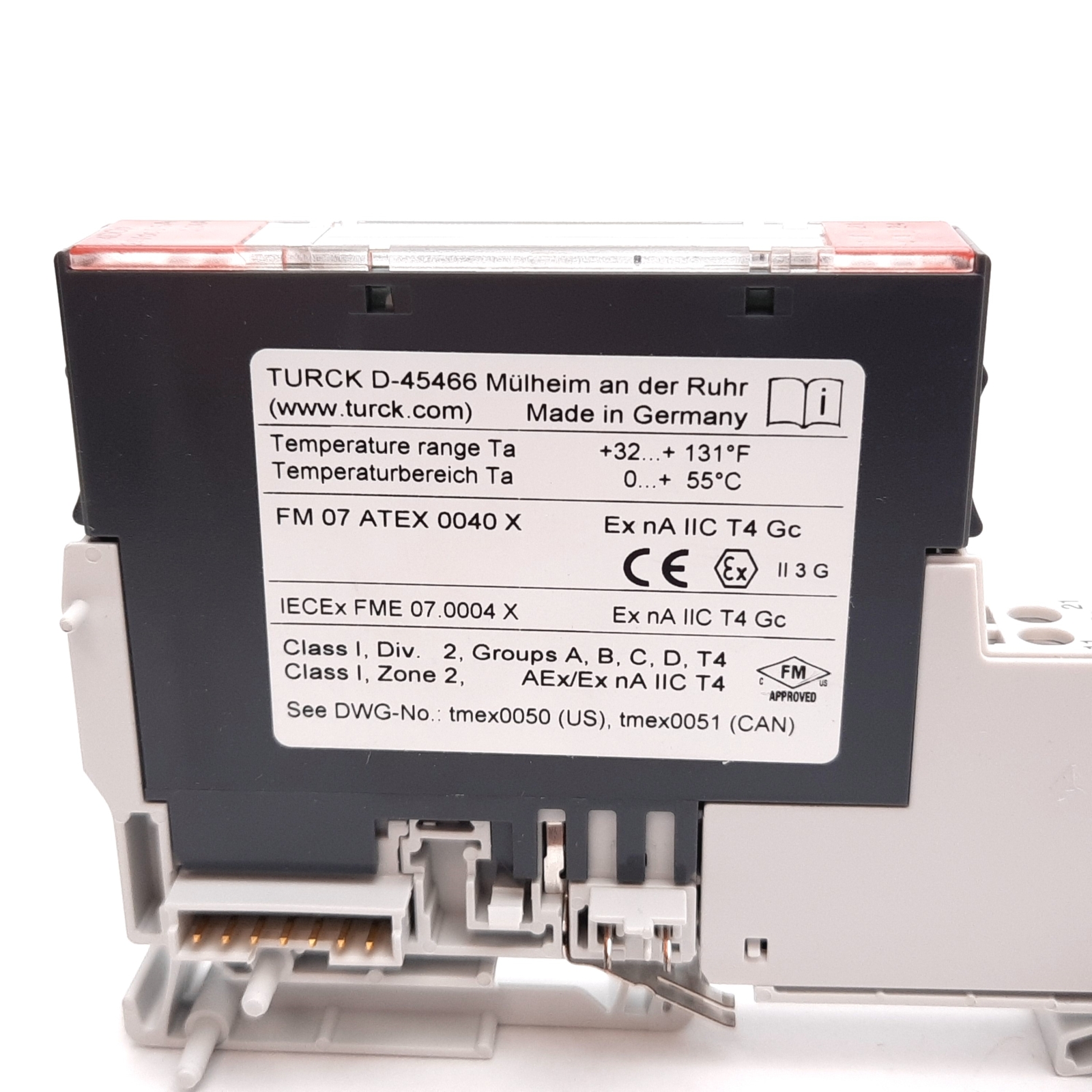 Turck BL20-4DO-24VDC-0.5A-P PLC Digital Output Module, 4-Point, 24VDC, PNP