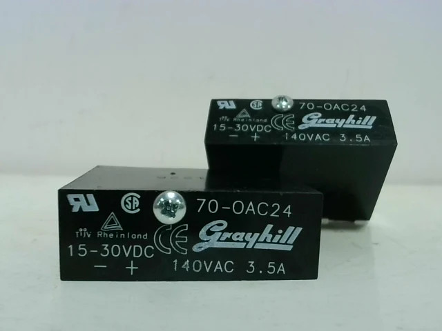 Grayhill 70-OAC24 AC Output I/O Module 3.5A 140VAC 15-30VDC (Lot of 2 pcs)-Used