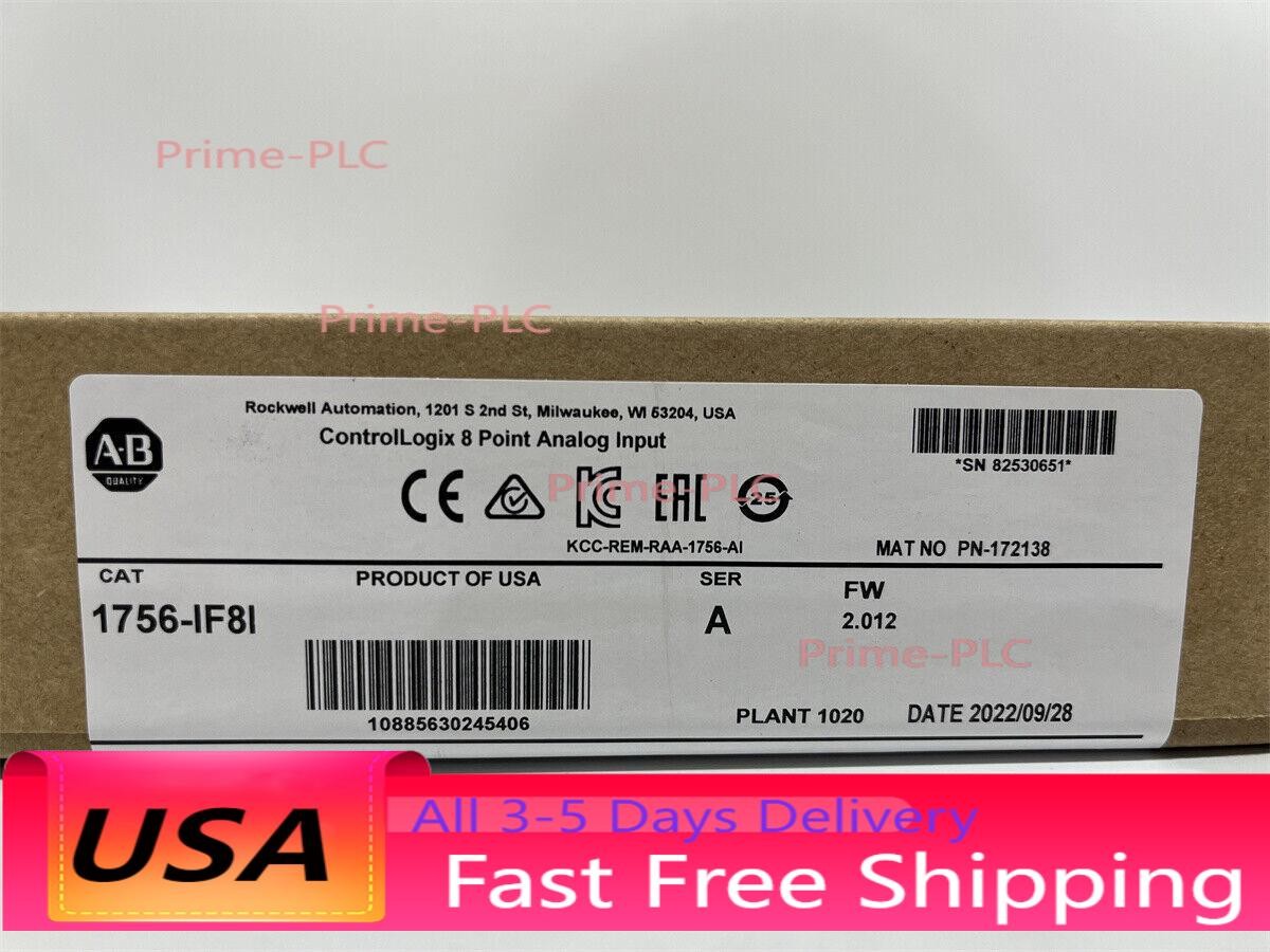 New Allen-Bradley 1756-IF8I ControlLogix Analog Input Module AB 1756IF8I In US