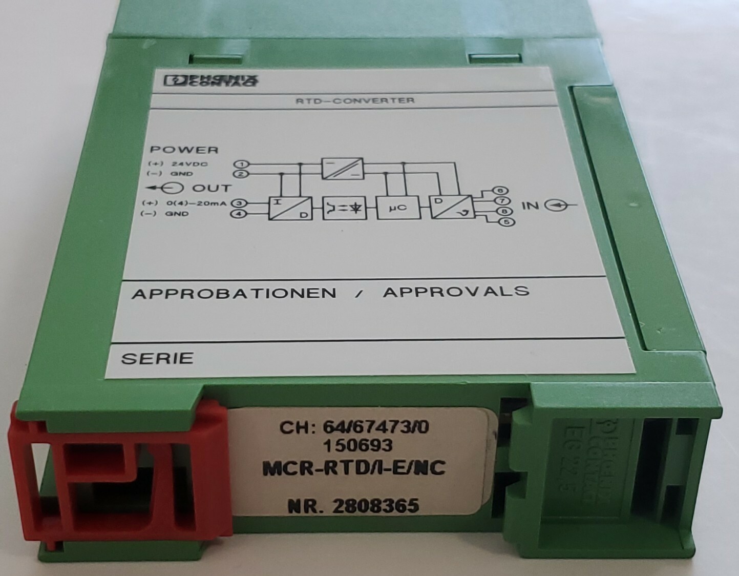 *NEW* Phoenix Contact MCR-RTD/I-E/NC RTD Converter 100Pt 4-Wire 24VDC + Warranty