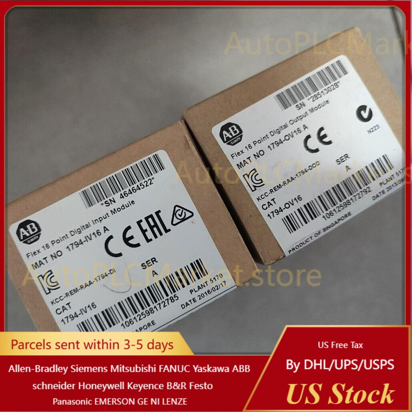 New Factory Sealed AB 1794-IV16 SER A Flex 16 Pt Digital Input Module 1794IV16