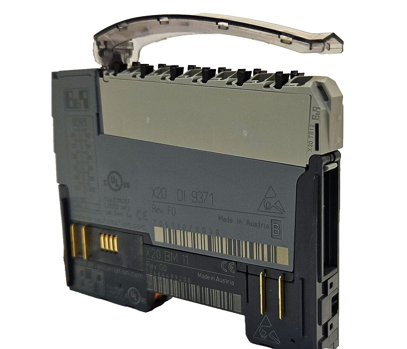 B&R X20DI9371 Digital Input Module Rev. G0 I/O Module 12 Digital Inputs
