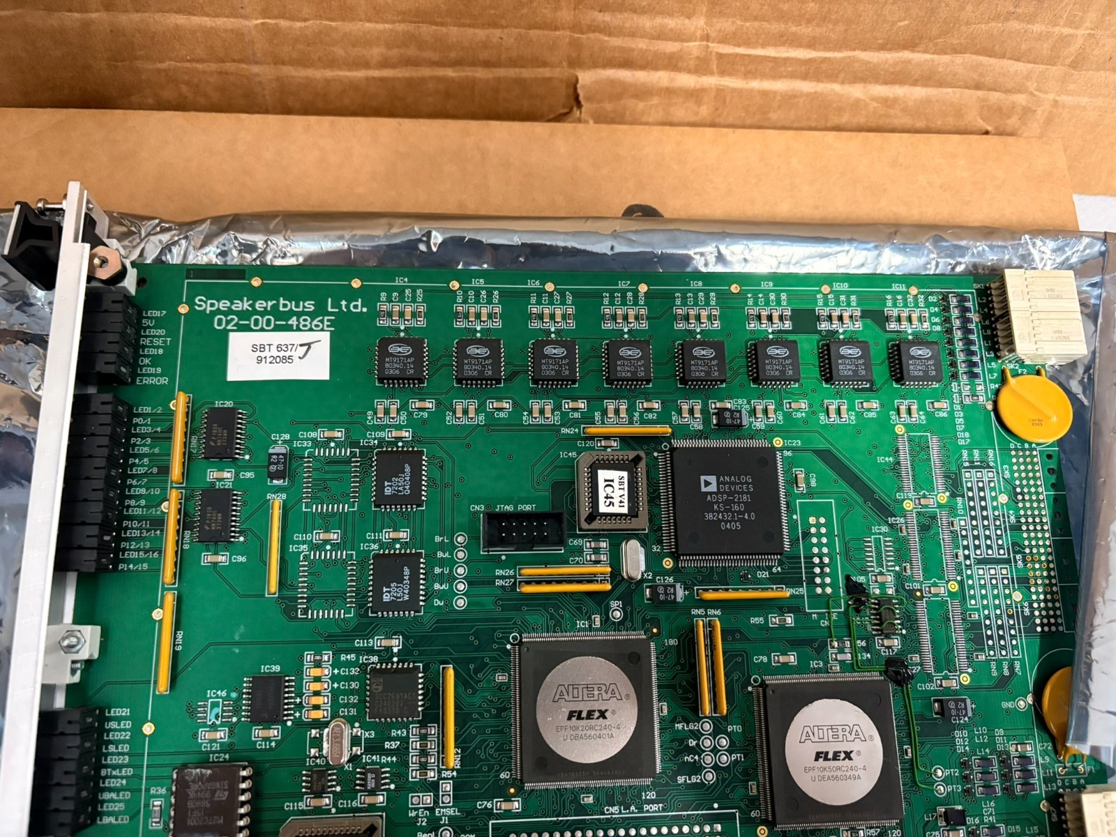 Speakerbus SBT 637 Module Card 02-00-486E US LS BTx UBA LBA