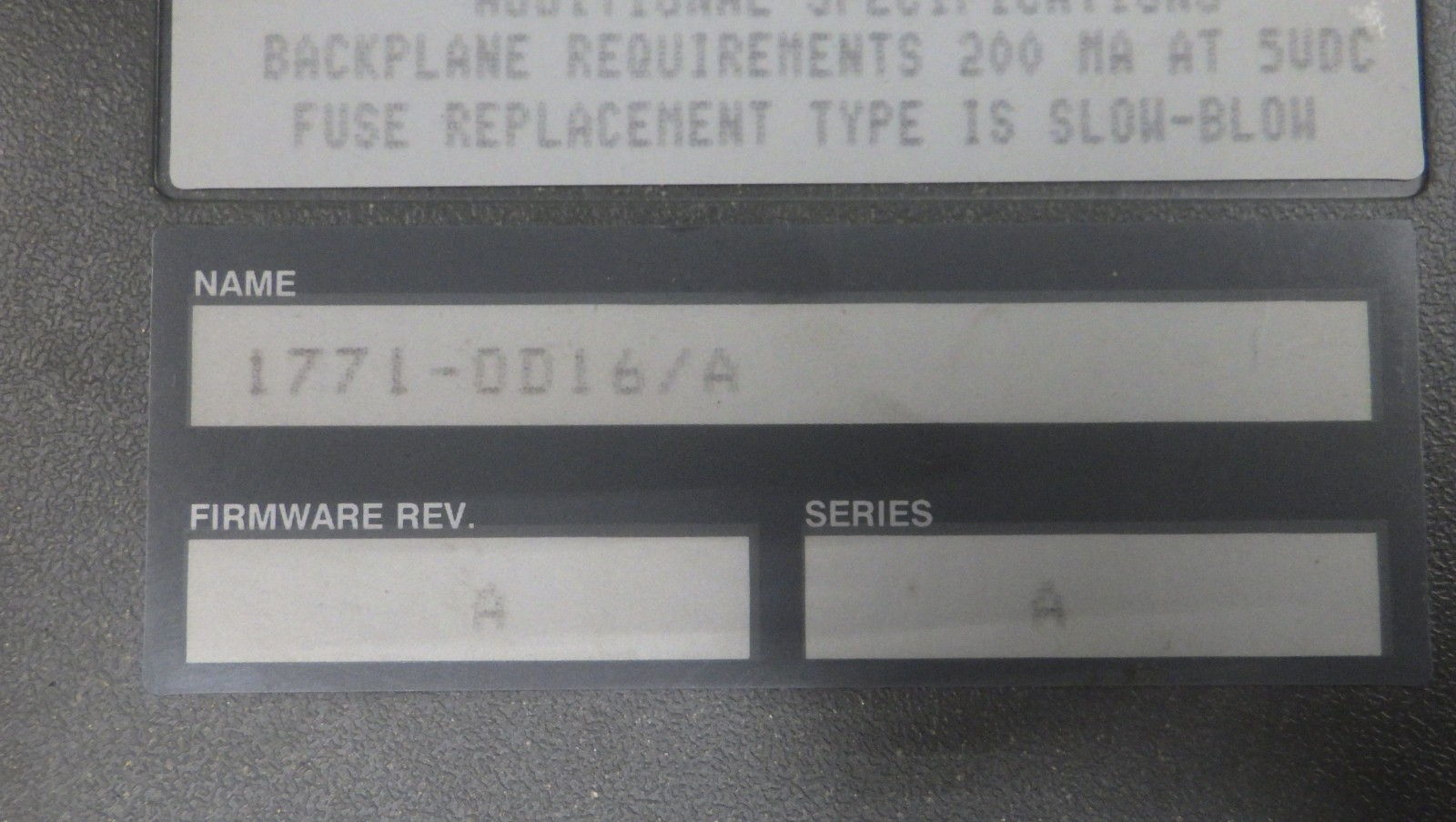 Allen Bradley 1771-OD16 A Isolated 120V AC Output Module 0D16