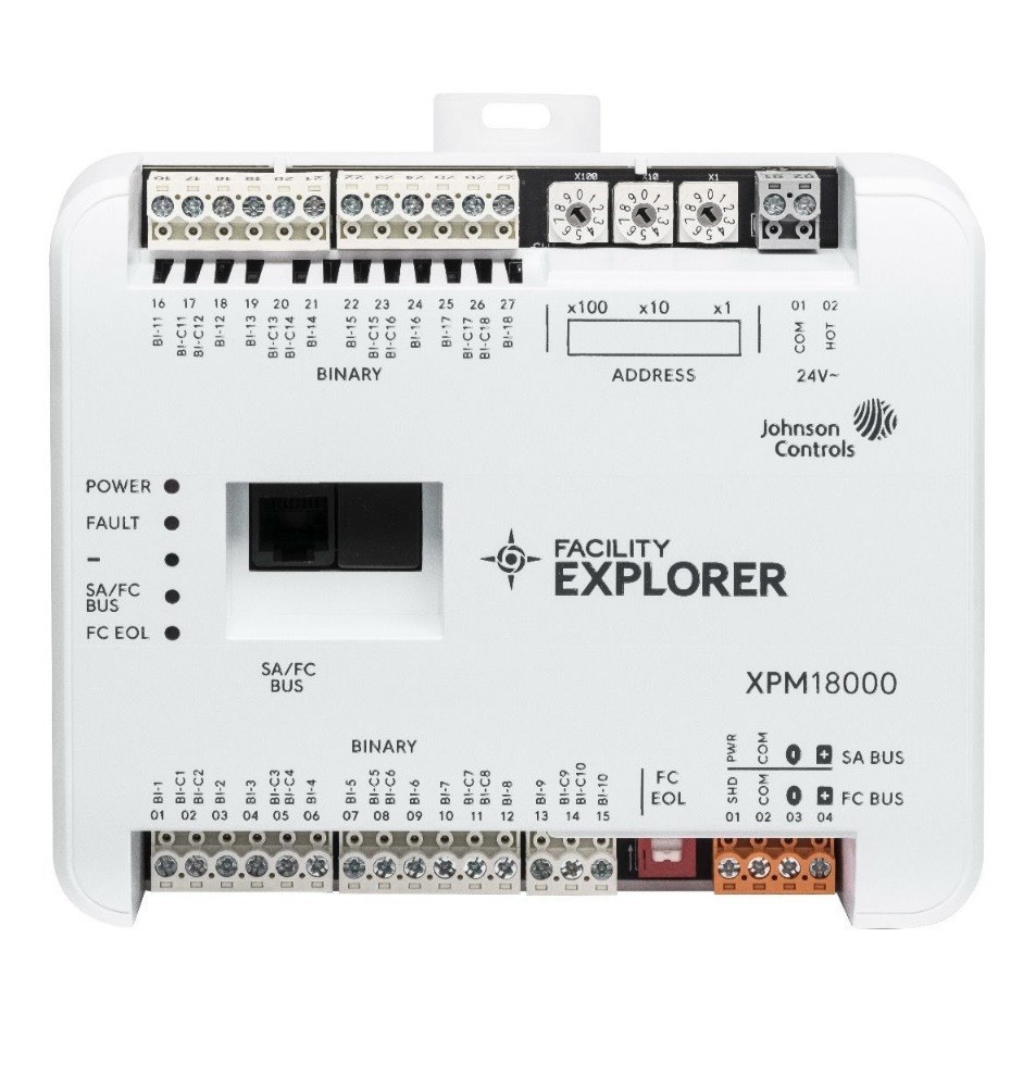 Johnson Controls F4-XPM18000-0 I/O POINT EXPANSION MODULE 18 BINARY INPUTS