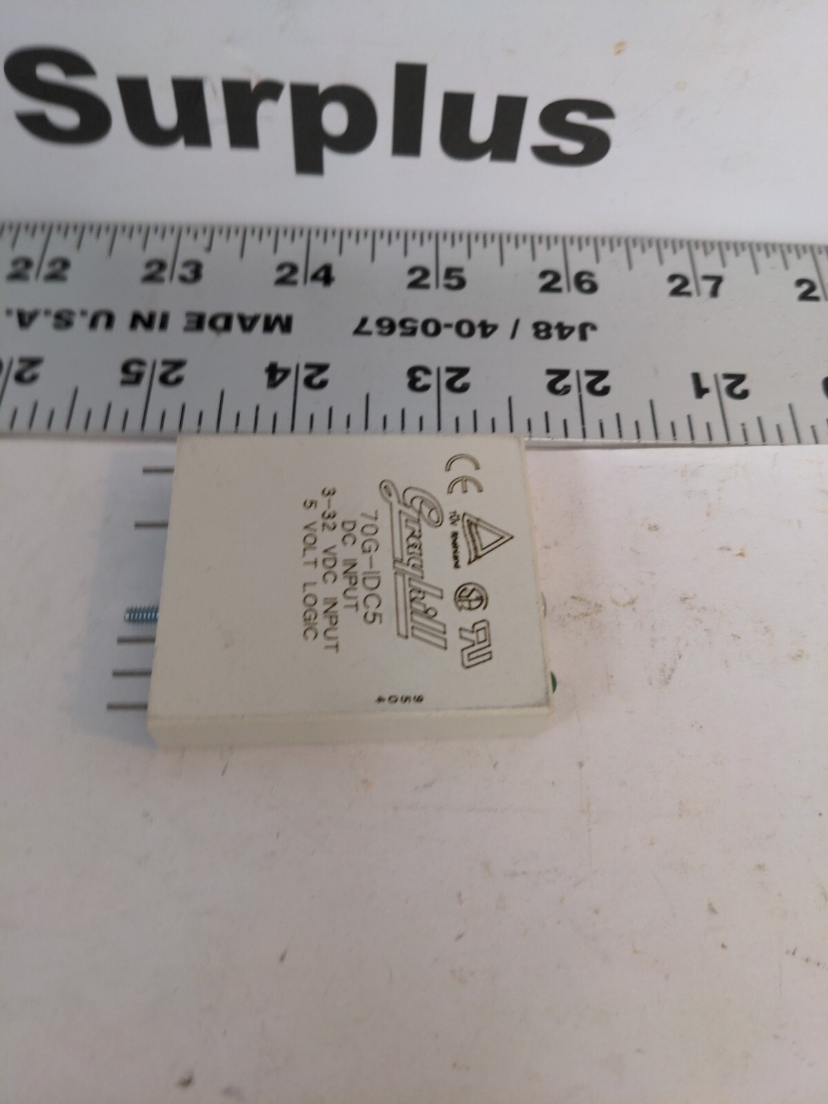 GRAYHILL 70G-IDC5 DC INPUT 3-32 VDC INPUT, LOT OF 10, WHITE