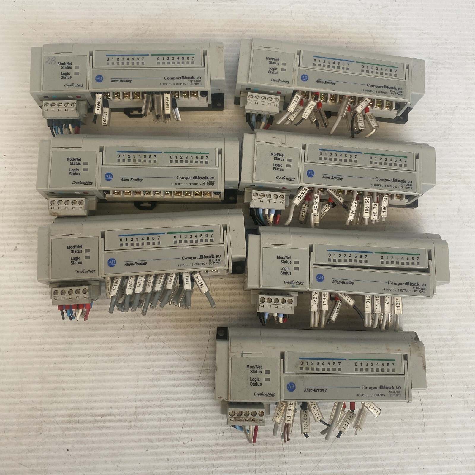 Allen Bradley 1791D-8B8P Ser D Rev C01 97240473 CompactBlock I/O PLC Module