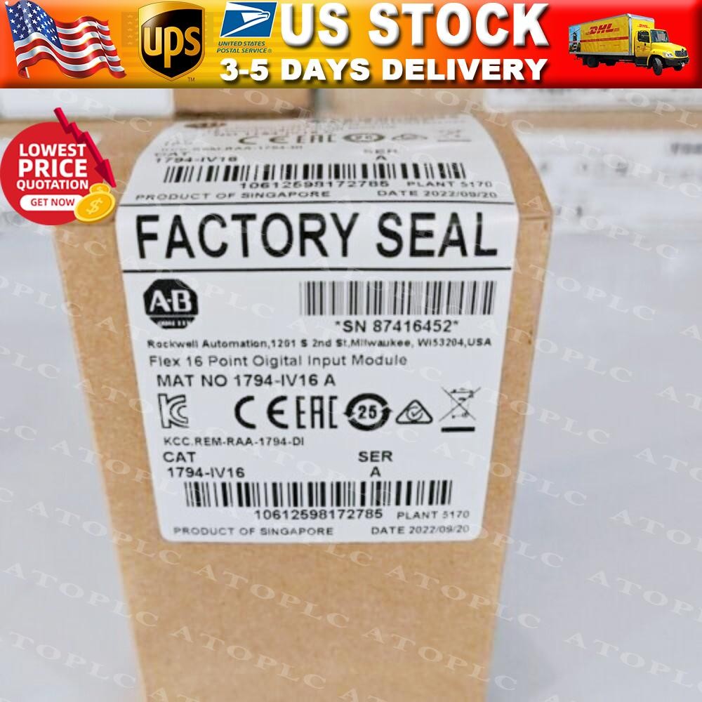 New AB 1794-IV16 Flex 16 Pt Digital Input Module AB 1794IV16 US Free Tax