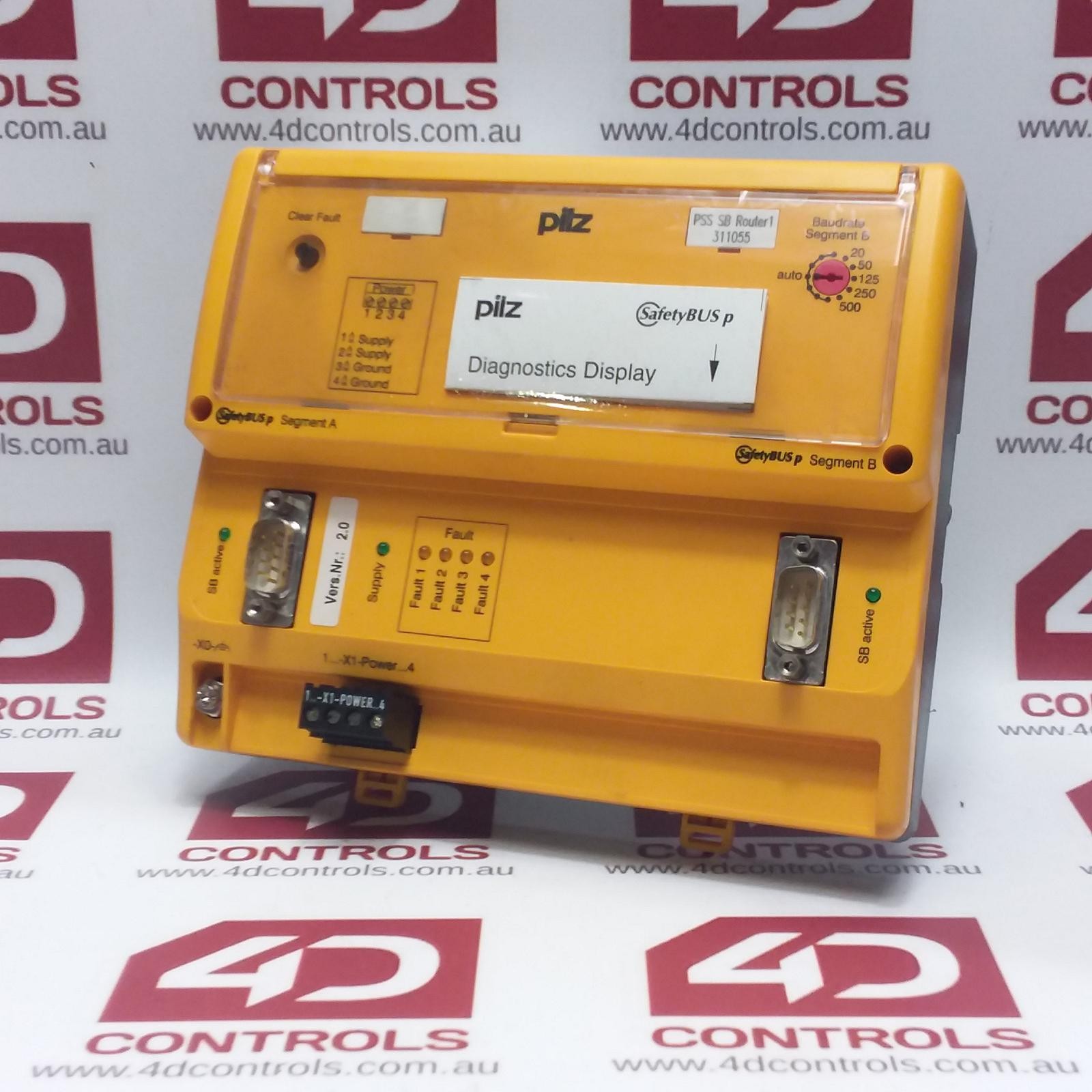 311055 | Pilz | (PSS SB ROUTER1) I/O Safety Bus Module 24VDC, Used