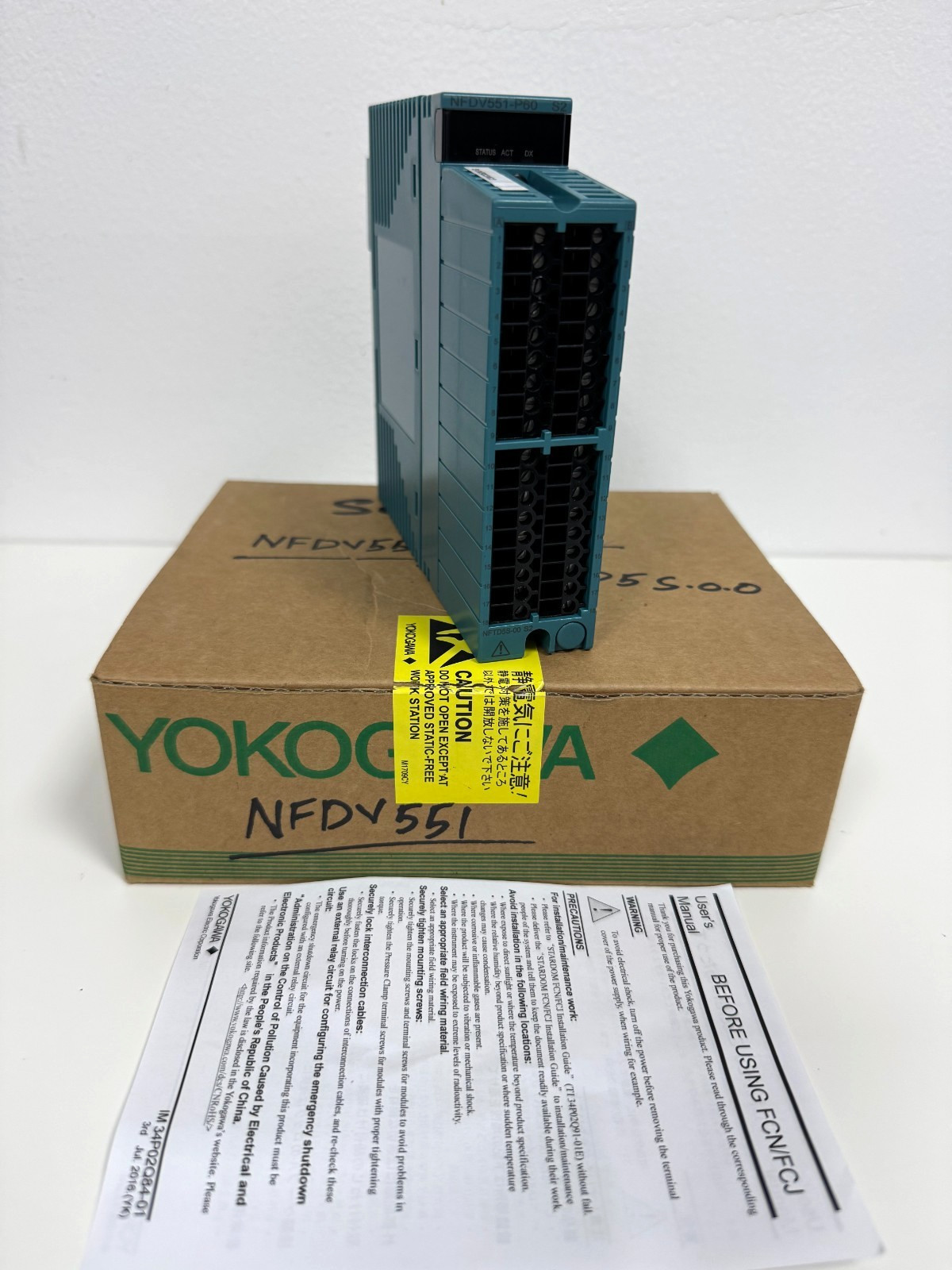 Yokogawa NFDV551-P60 S2 Digital Output Module PLC DCS 24VDC New Open Box OEM