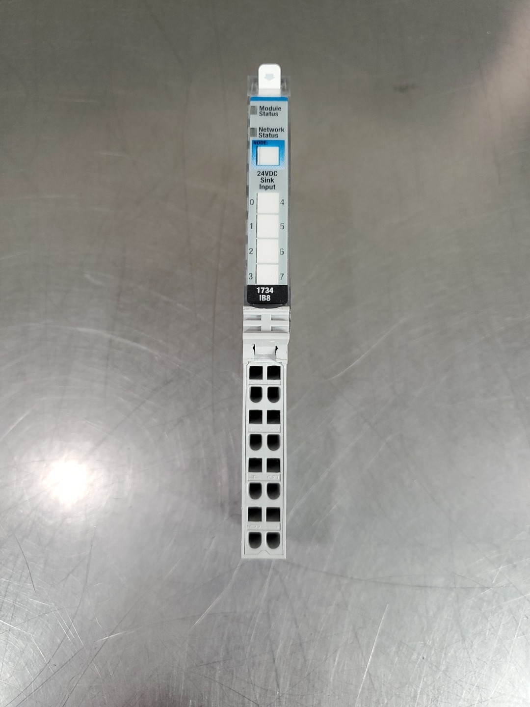 Allen Bradley 1734-IB8/D Sink Input Module w/1734-MB Base. 3D-41