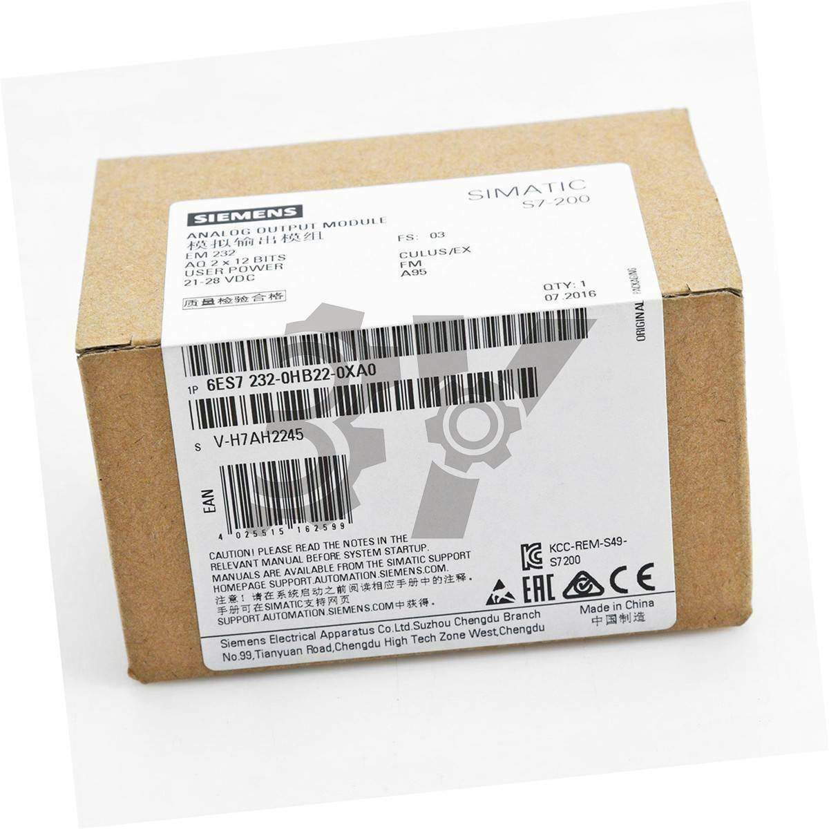 1PCS New Siemens 6ES7232-0HB22-0XA0 analog output 6ES7 232-0HB22-0XA0
