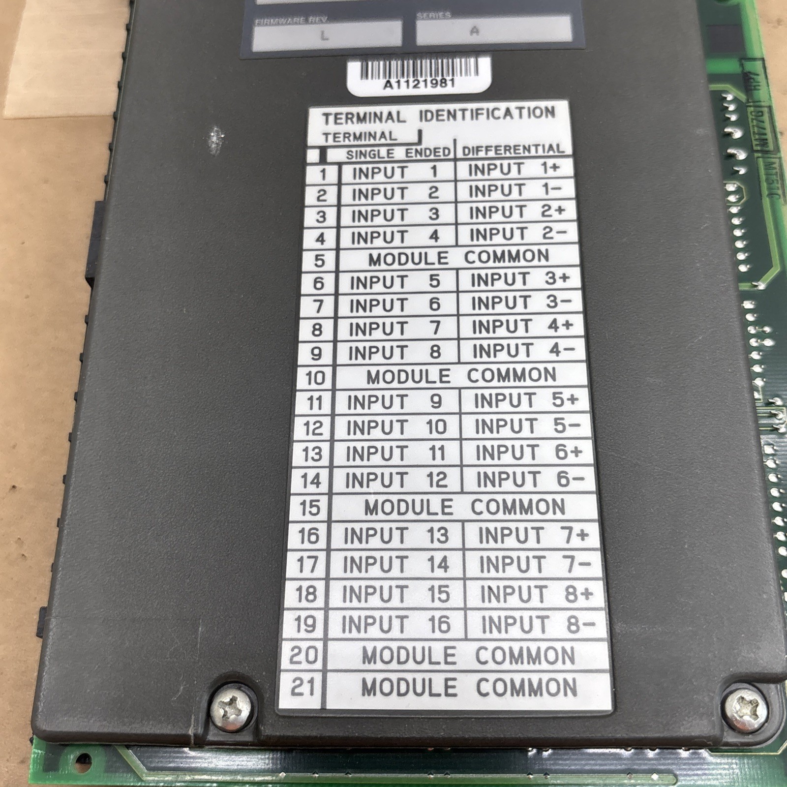 Pre Owned 1771-IFE A Allen Bradley 12 (Bit) Analog Input Module Fast Shipping.